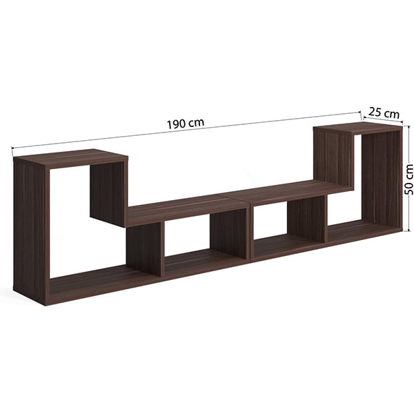 Comoda TV Legon, nuc, 190 x 25 x 50 cm