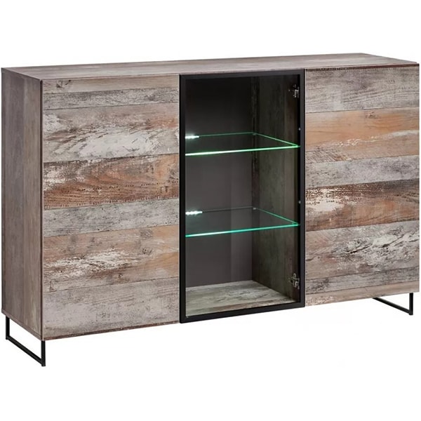 Comoda living Plank, stejar canion wood, 150 x 40 x 97 cm