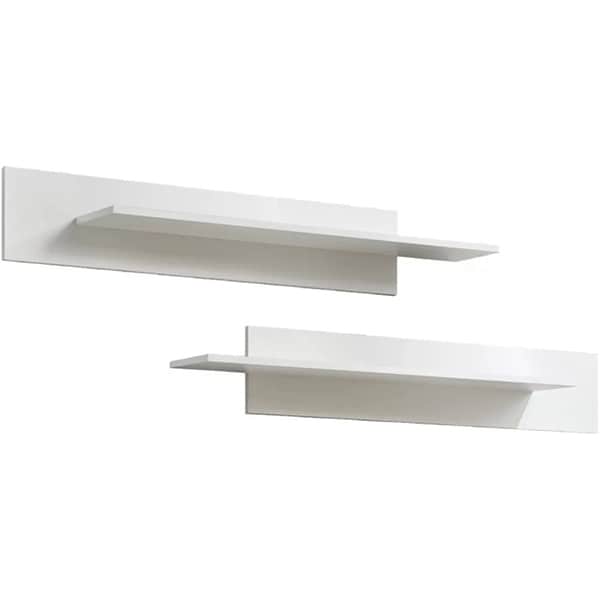 Mobila living Fly 23 WW FY H2, alb-alb lucios, 160 x 40 x 190 cm
