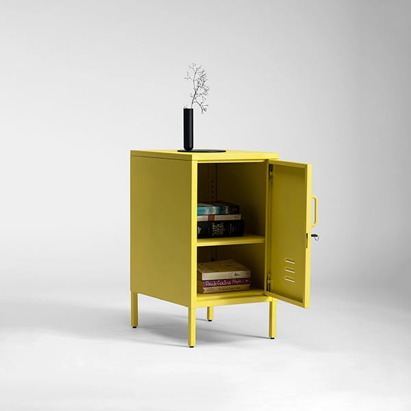 Dulap metalic SPIN Eco Storage, 35 x 46 x 65 cm, 1 usa, 1 raft, galben