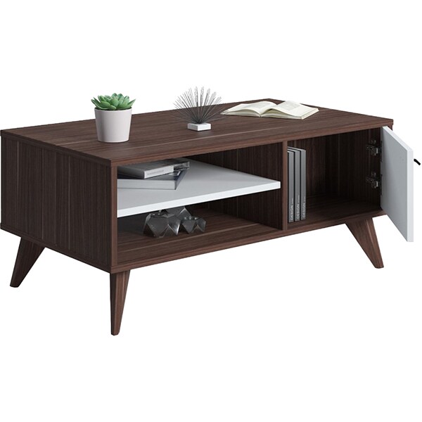 Masuta cafea Lika, nuc, 100 x 55 x 43 cm