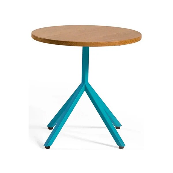 Masuta copii SPIN Mario, Natural Oak Wood / Cyan Blue