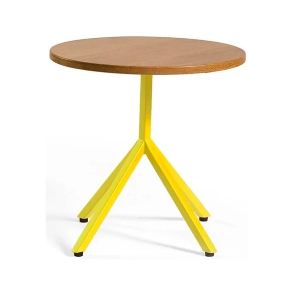 Masuta copii SPIN Mario, Natural Oak Wood / Mellow Yellow