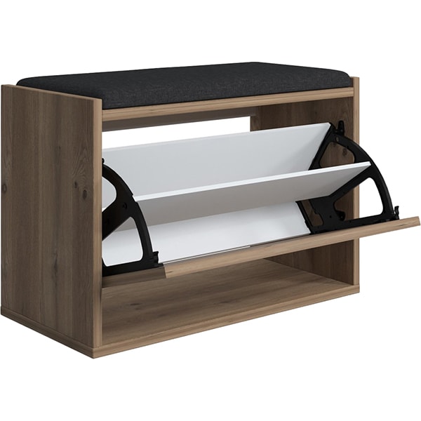 Pantofar tip taburet Tona, stejar, 65 x 32 x 43.5 cm