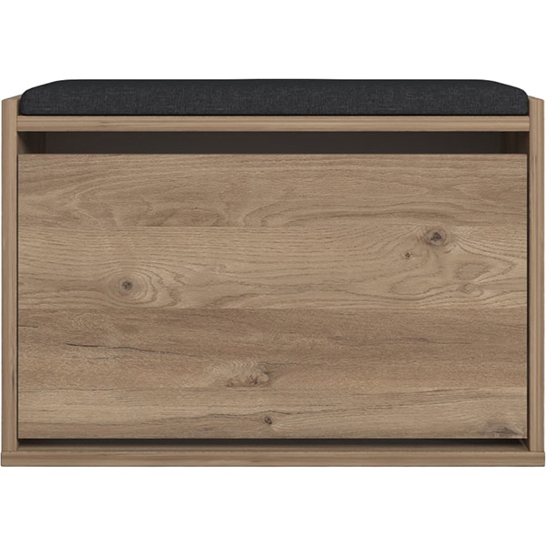 Pantofar tip taburet Tona, stejar, 65 x 32 x 43.5 cm