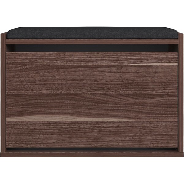 Pantofar tip taburet Tona, nuc, 65 x 32 x 43.5 cm