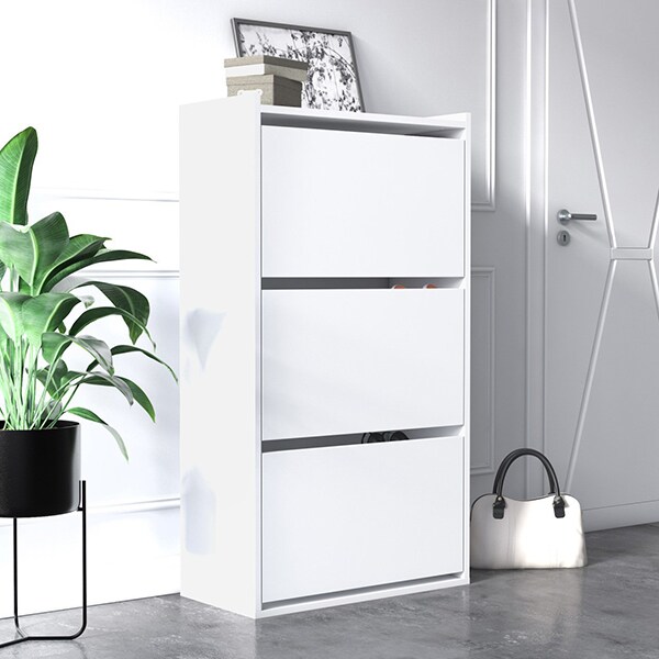 Pantofar Adel, alb, 65 x 32 x 118 cm