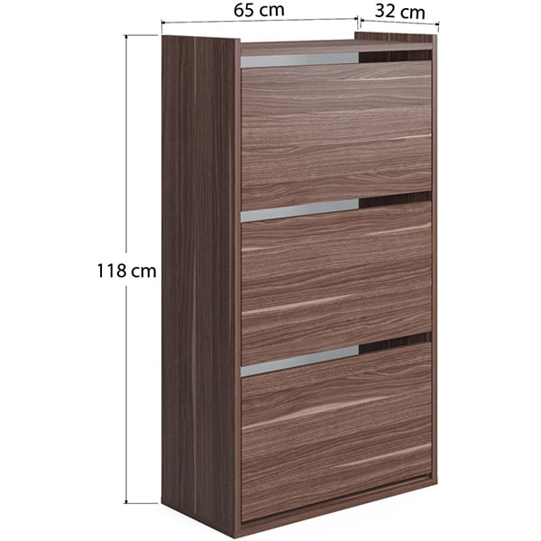 Pantofar Adel, nuc, 65 x 32 x 118 cm