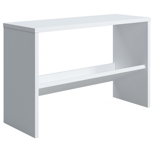 Pantofar tip taburet Mio, alb, 68 x 25 x 44 cm