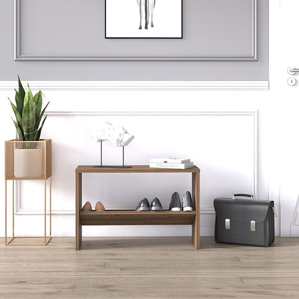 Pantofar tip taburet Mio, stejar, 68 x 25 x 44 cm