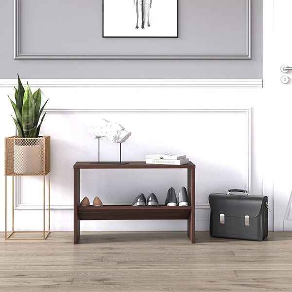 Pantofar tip taburet Mio, nuc, 68 x 25 x 44 cm