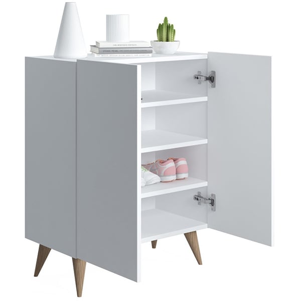 Pantofar Forte, alb, 70 x 37 x 88 cm