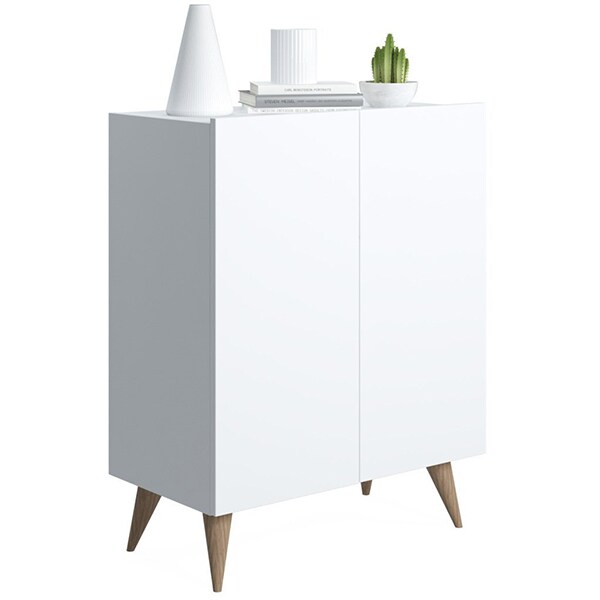 Pantofar Forte, alb, 70 x 37 x 88 cm