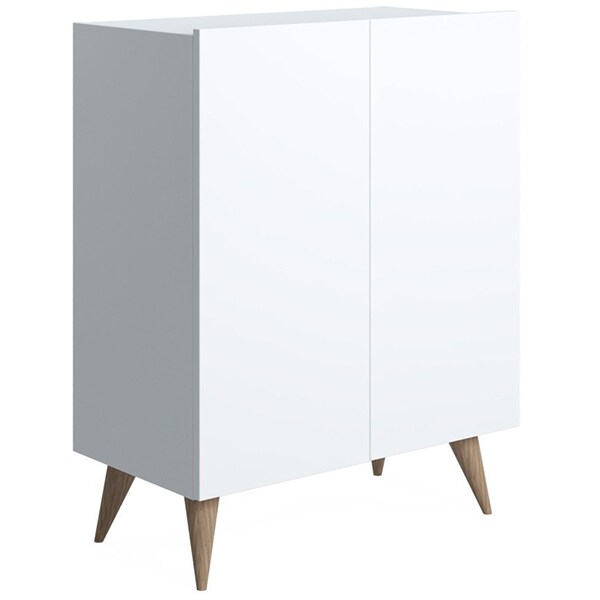 Pantofar Forte, alb, 70 x 37 x 88 cm