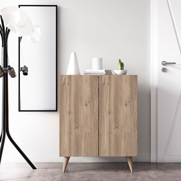 Pantofar Forte, stejar, 70 x 37 x 88 cm