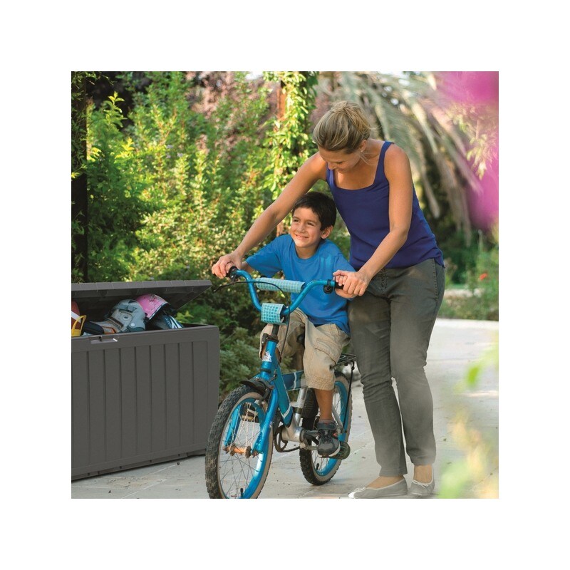 Lada depozitare gradina KETER Marvel Plus, polipropilena, 116.7 x 44.7 x 57 cm, maro inchis