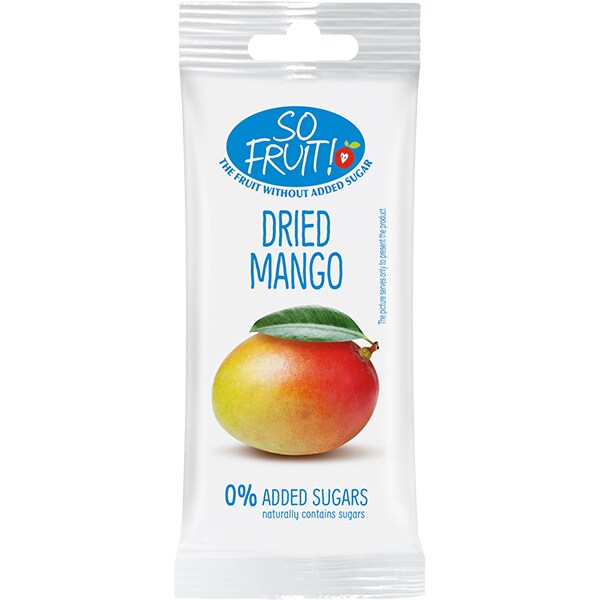 Mango natural deshidrat SO FRUIT Dried Mango, 25g, 6 bucati