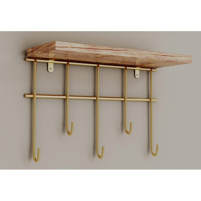 Cuier perete BinoGold07, 20 cm, auriu