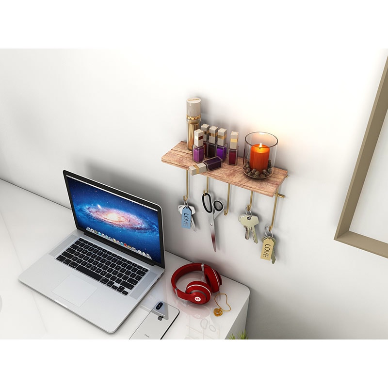 Cuier perete BinoGold07, 20 cm, auriu