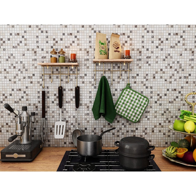 Cuier perete BinoGold07, 20 cm, auriu