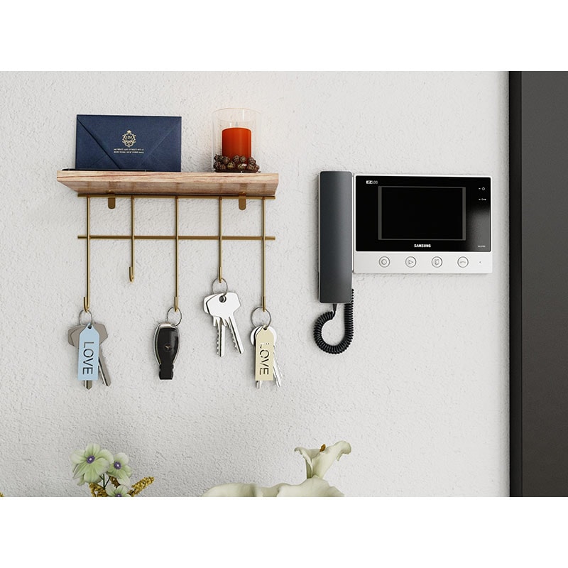 Cuier perete BinoGold07, 20 cm, auriu