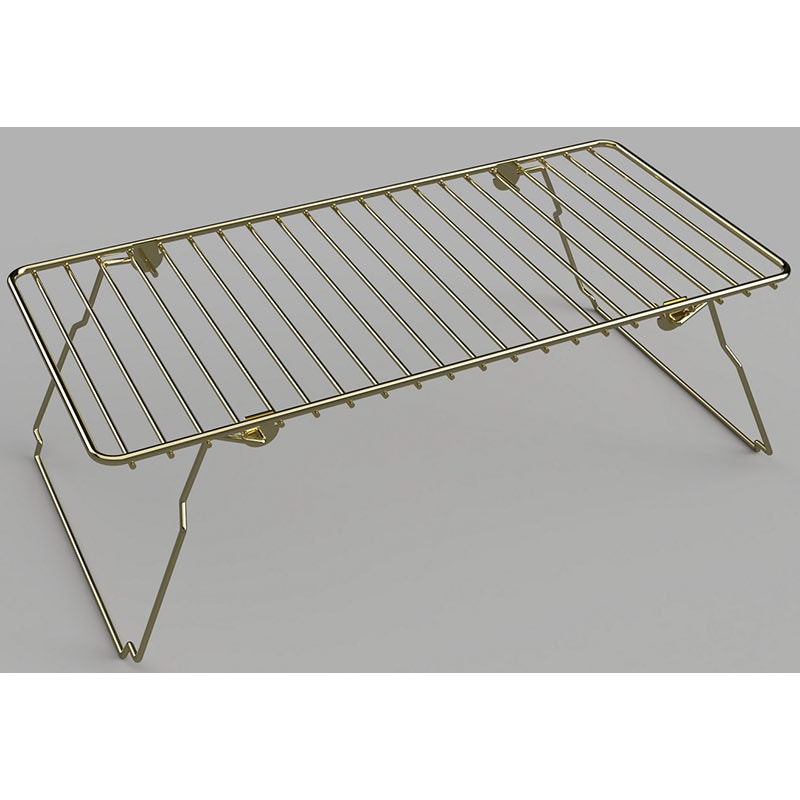 Scurgator vase BinoGold12, 42 x 19 x 15 cm, auriu