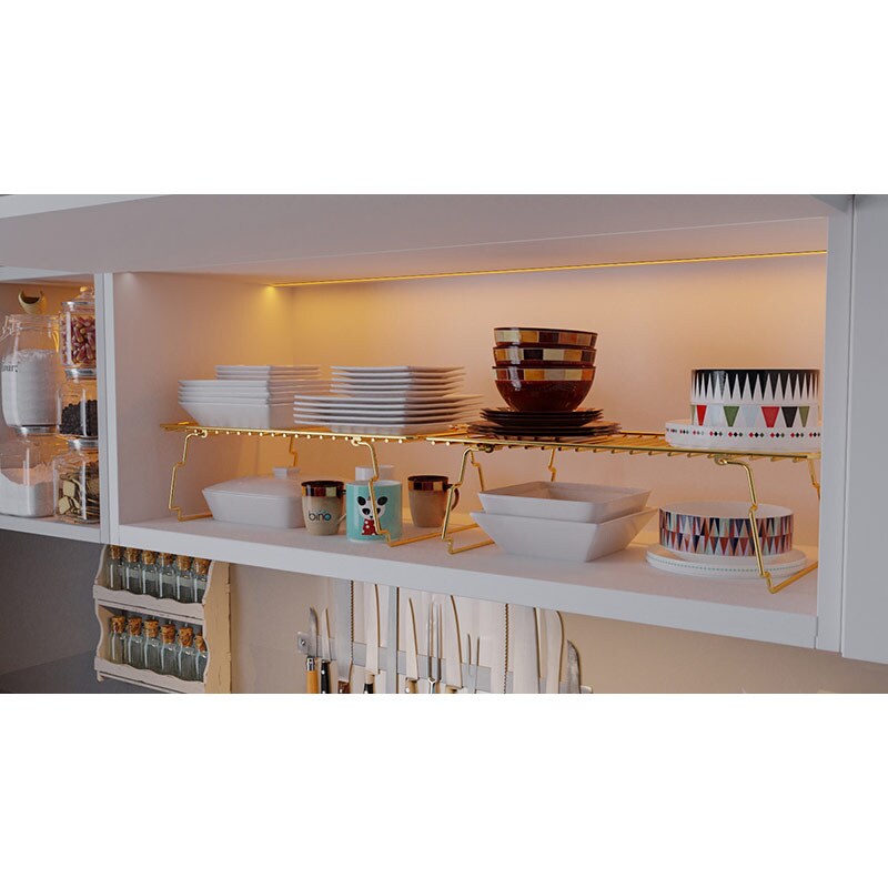 Scurgator vase BinoGold12, 42 x 19 x 15 cm, auriu