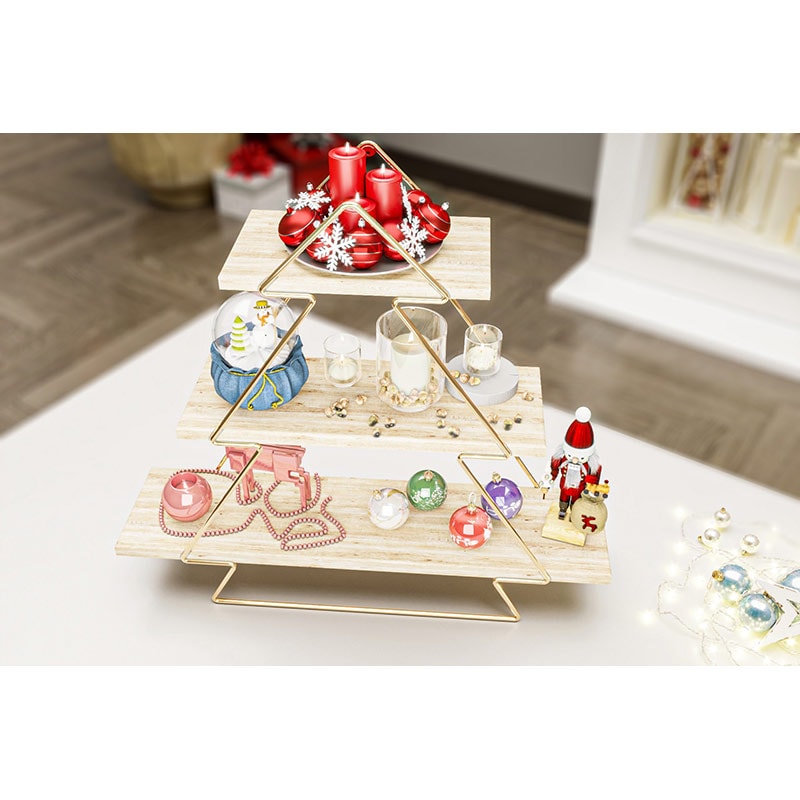 Raft perete BinoGold507, 60 x 15 x 53 cm, auriu