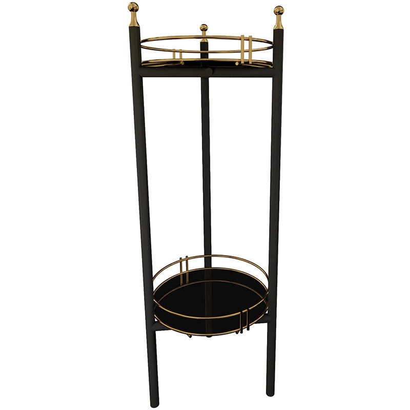 Raft podea BinoGold611, 28 x 28 x 80 cm, auriu