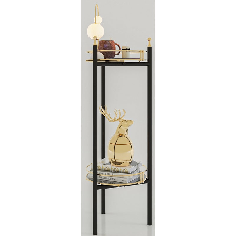 Raft podea BinoGold611, 28 x 28 x 80 cm, auriu