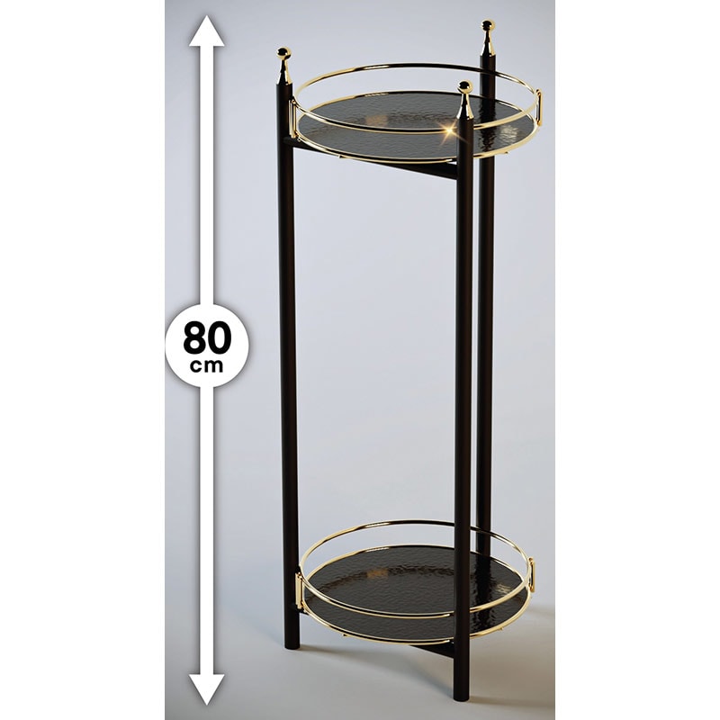 Raft podea BinoGold611, 28 x 28 x 80 cm, auriu