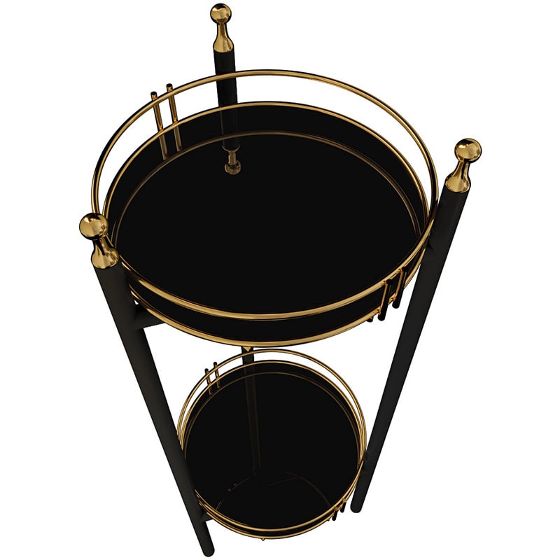 Raft podea BinoGold611, 28 x 28 x 80 cm, auriu