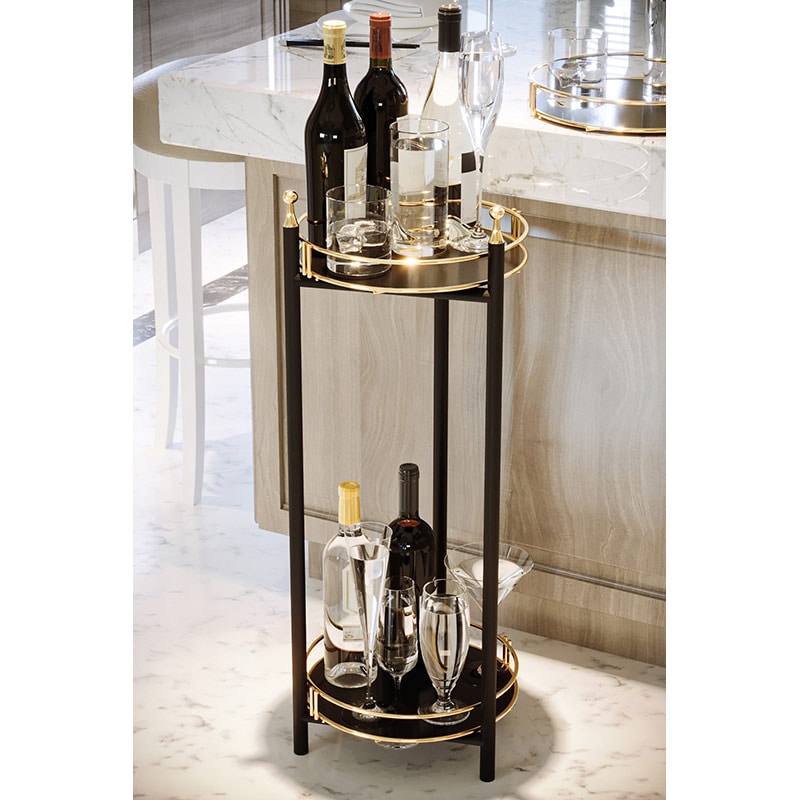 Raft podea BinoGold611, 28 x 28 x 80 cm, auriu