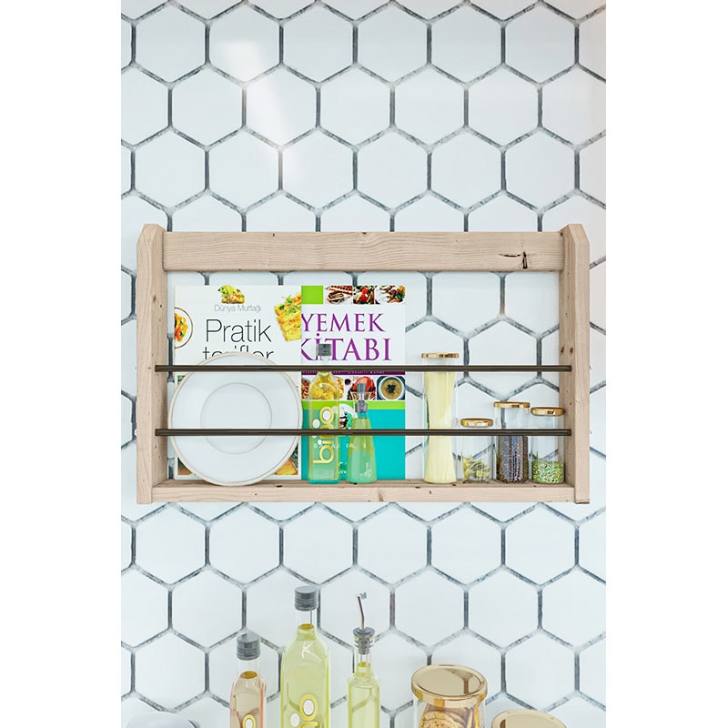 Raft perete BinoGold622, 55 x 7 x 35 cm, maro deschis