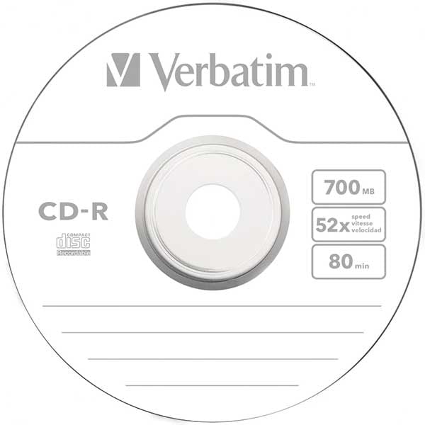 CD-R VERBATIM 43437, 52x, 700MB, 10buc