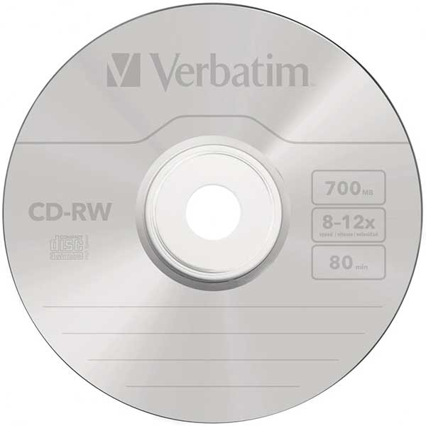 CD-RW VERBATIM 43480, 12x, 700MB, 10buc