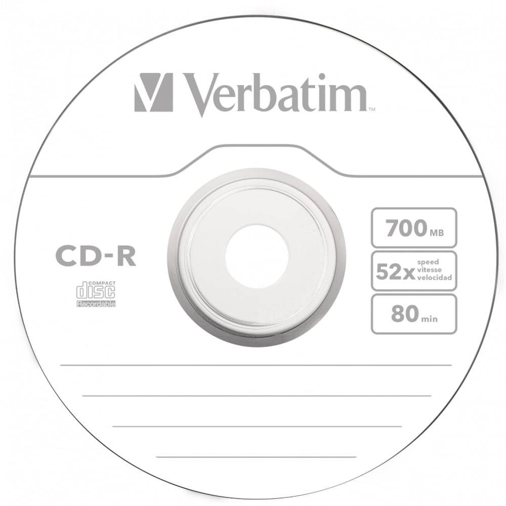 CD-R VERBATIM 43347, 52x, 700MB, 1buc - Slim Case