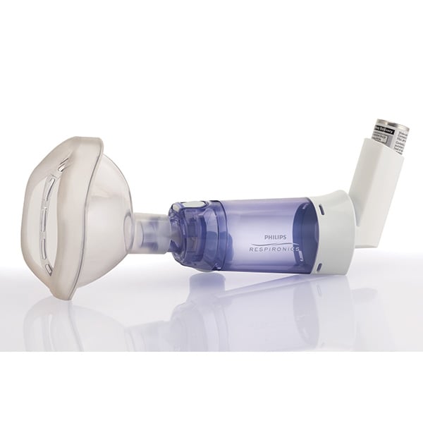 Camera de inhalare PHILIPS Optichamber Diamond 1079822, 0-18 luni, alb-albastru