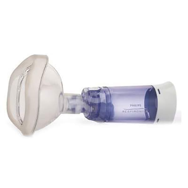 Camera de inhalare PHILIPS Optichamber Diamond 1079828, 5 ani+, alb-albastru