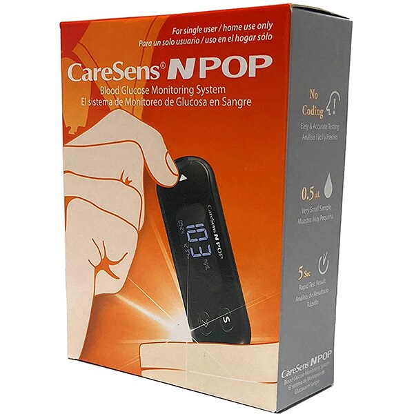 Glucometru i-SENS Caresens N Pop, 10 teste, 1000 memorii, negru