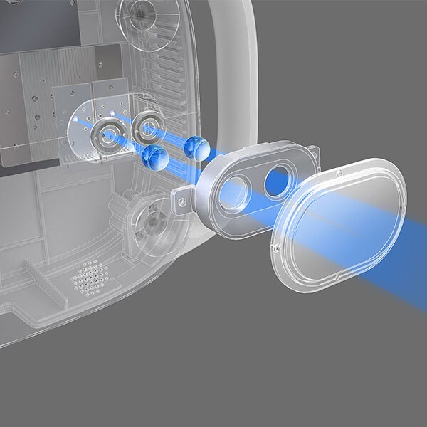 Lampa fototerapie cu camera si senzor de radiatii COMEN BL-70, crem