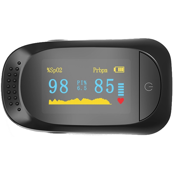 Pulsoximetru SIMBIO C101A2, baterie, negru