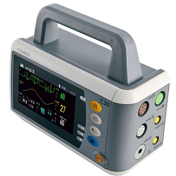Monitor functii vitale COMEN C30, 4.3", Touch screen, Acumulator Li-Ion, alb-gri