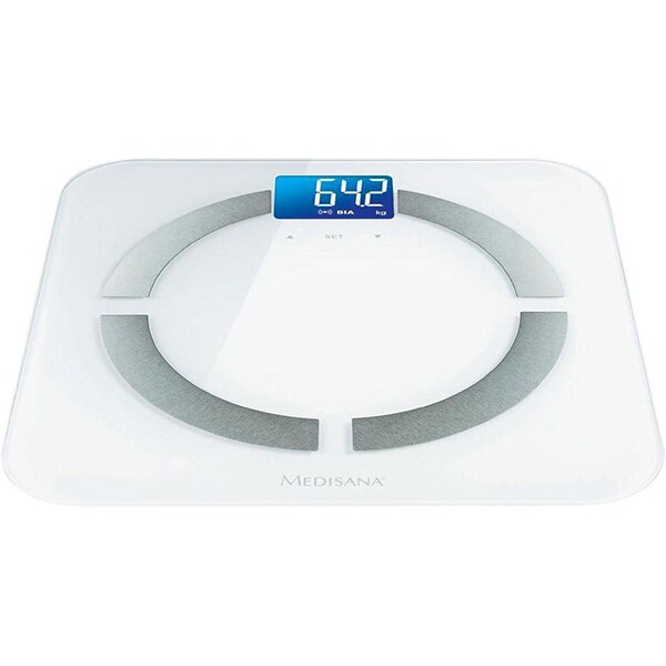 Cantar corporal Smart MEDISANA BS 430, 180 kg, Bluetooth, sticla securizata, alb