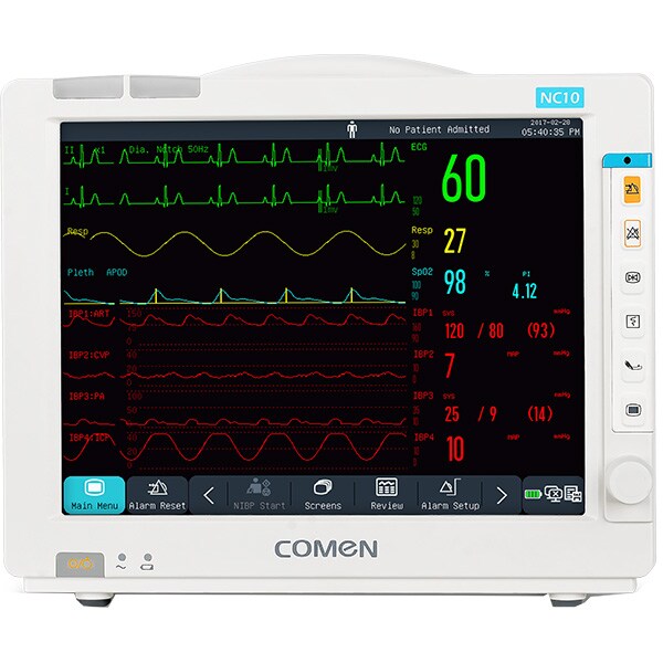 Monitor functii vitale COMEN NC10, 10.4", Touch screen, Acumulator Li-Ion, crem