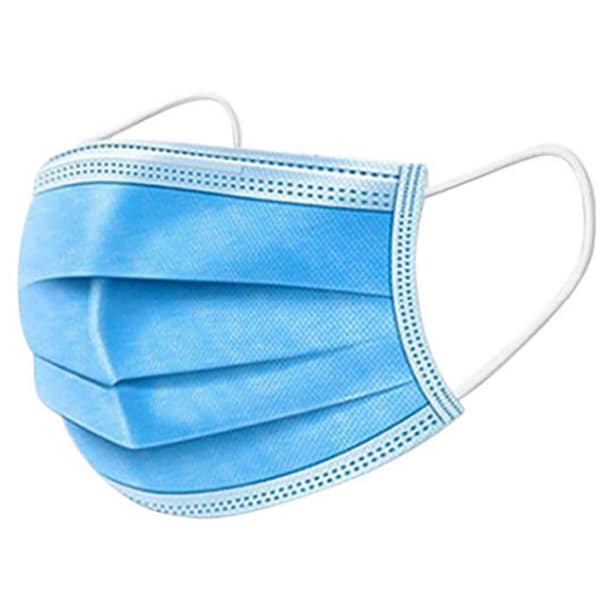 Set masti medicale nesterile de unica folosinta pentru copii SIMBIO SBH4821, 3 straturi, 50 bucati, albastru