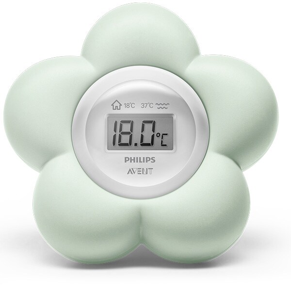 Termometru de baie si camera PHILIPS AVENT SCH480/20, verde-alb