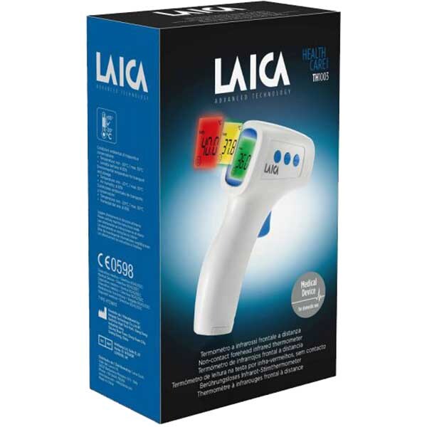 Termometru digital de frunte cu infrarosu LAICA TH1003, alb-albastru