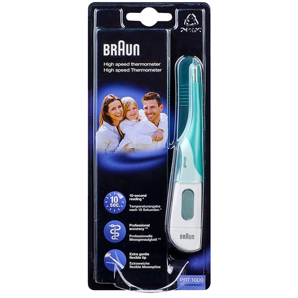 Termometru digital cu cap flexibil BRAUN TOW009061, alb-verde