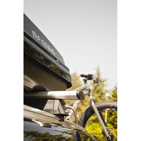 Bare transversale MENABO Leopard Silver Xl, Volvo V60 Cross Country, 2015-Prezent, 135 cm